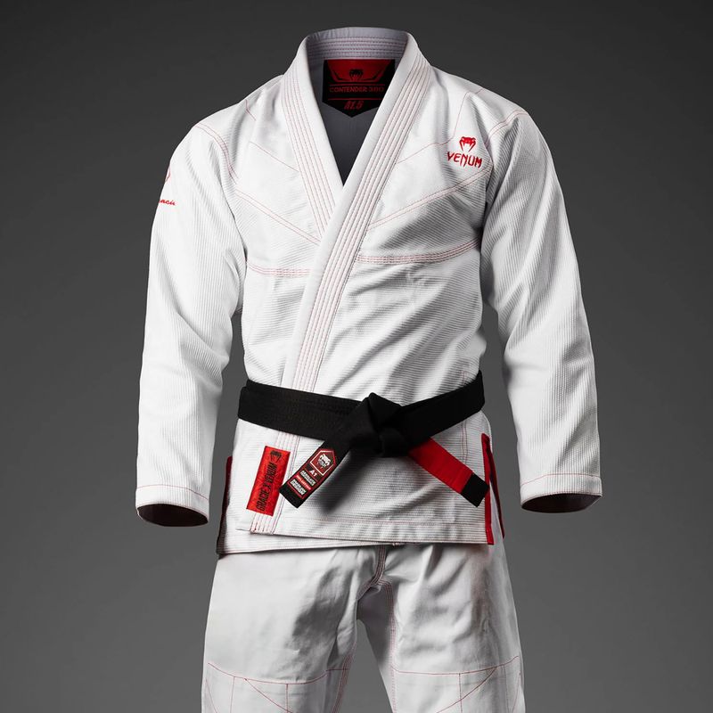 GI pentru jiu-jitsu brazilian Venum Roger Gracie Academy BJJ white/red 3