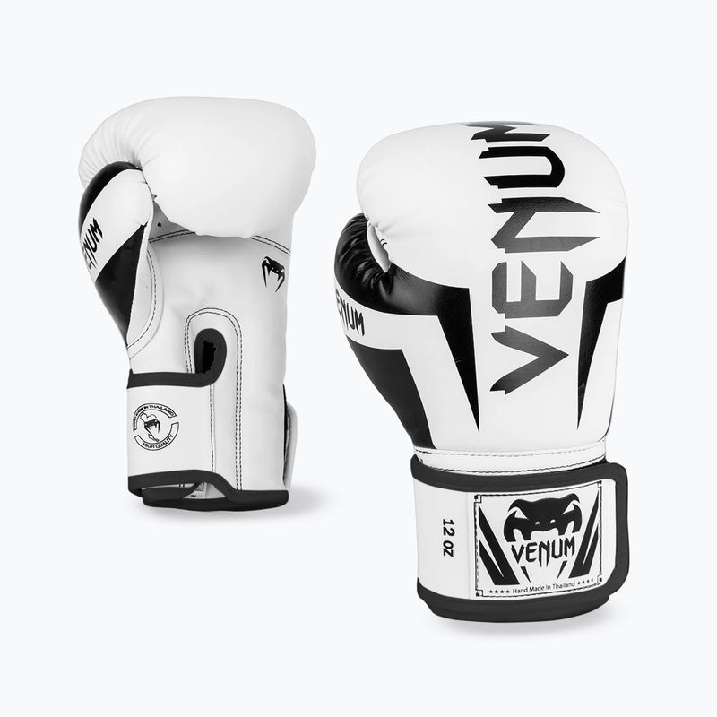 Mănuși de box Venum Elite white/black 2