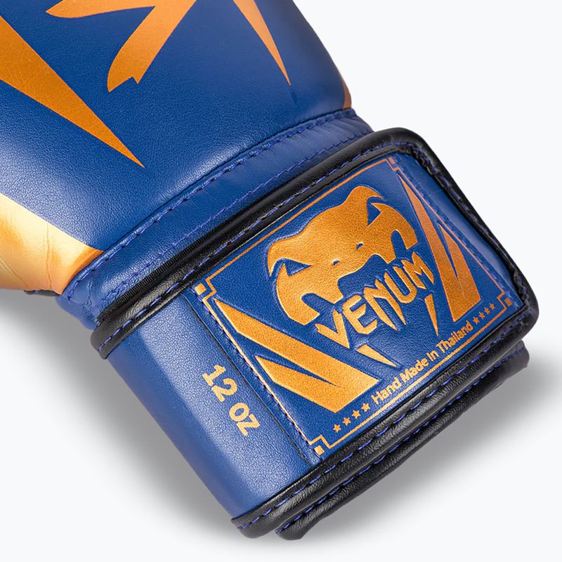 Mănuși de box Venum Elite blue/black/copper 3
