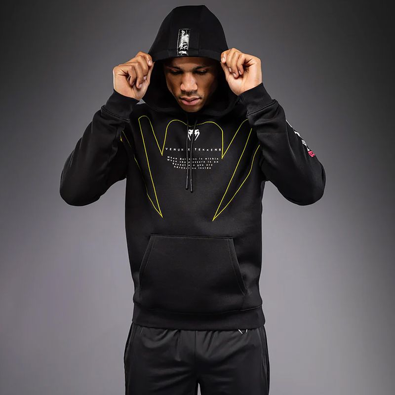 Bluză pentru bărbați Venum x TEKKEN 8 King Pullover Hoodie black/yellow 5