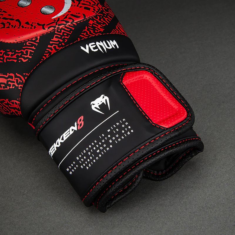 Mănuși de box Venum x TEKKEN 8 Kazuya Boxing red/black 4