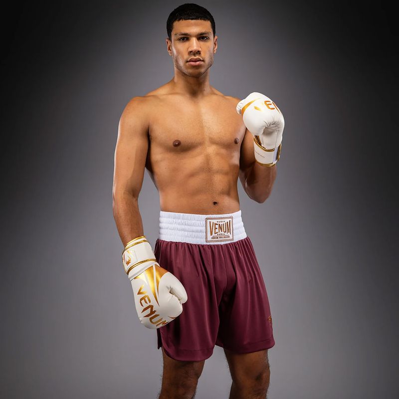 Pantaloni scurți de antrenament pentru bărbați Venum Classic Boxing burgundy 2