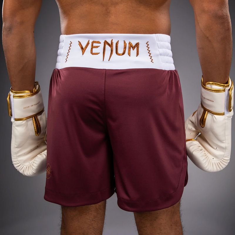 Pantaloni scurți de antrenament pentru bărbați Venum Classic Boxing burgundy 6
