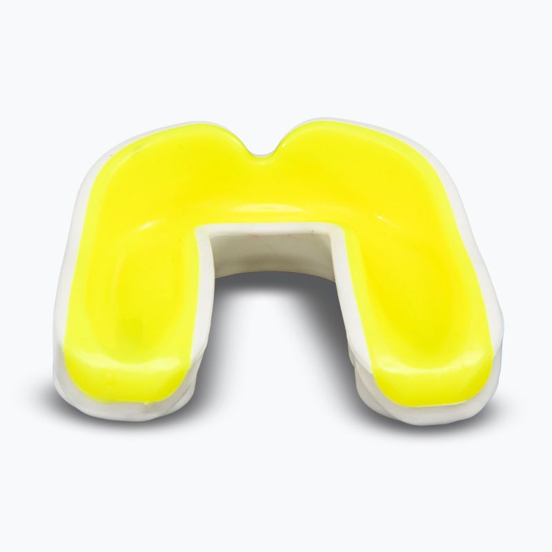 Protector de maxilar simplu Venum Challenger white/yellow 2