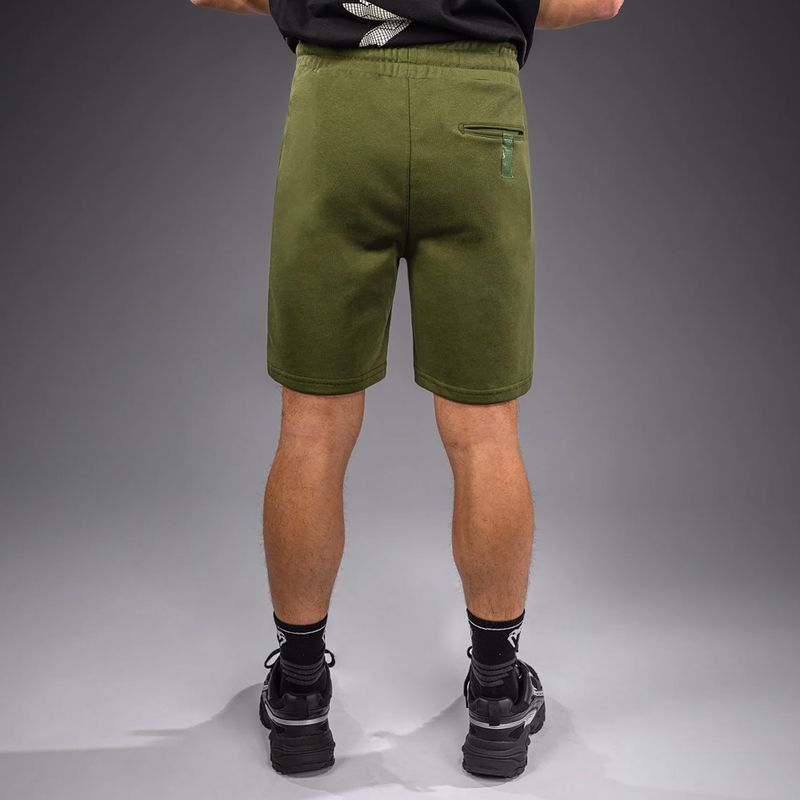 Pantaloni scurți de antrenament pentru bărbați Venum Classic Fleece Cotton khaki 3