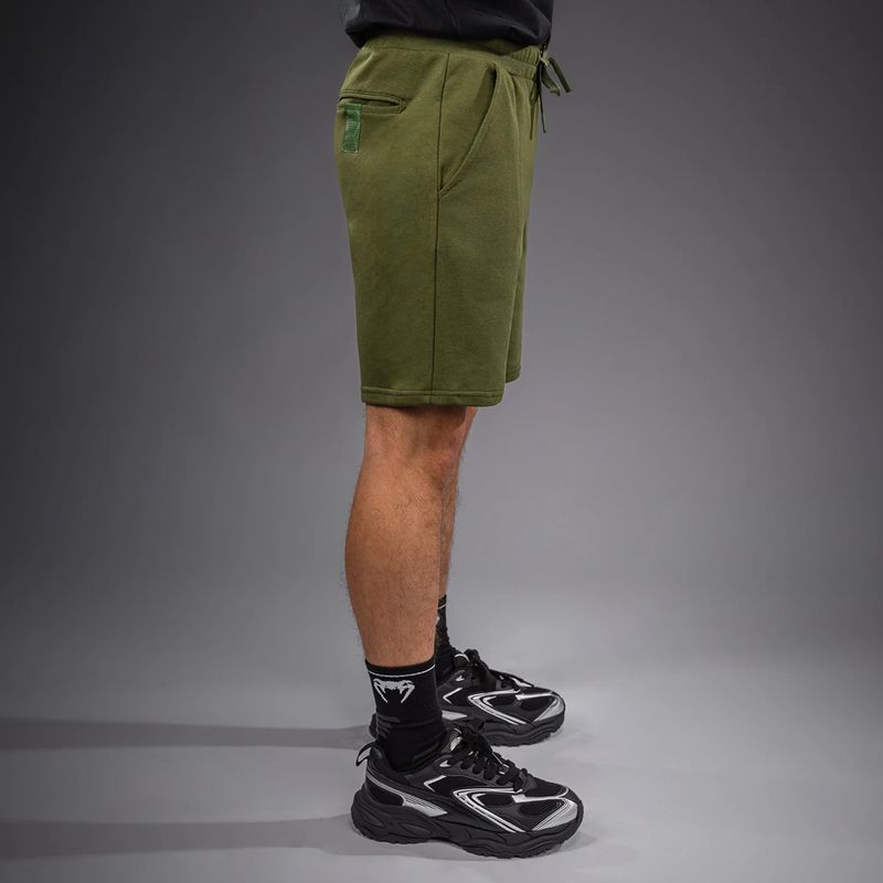Pantaloni scurți de antrenament pentru bărbați Venum Classic Fleece Cotton khaki 5
