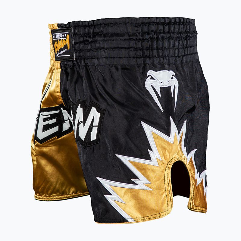 Pantaloni scurți de antrenament pentru bărbați Venum Inferno 2.0 Muay Thai black/gold 4
