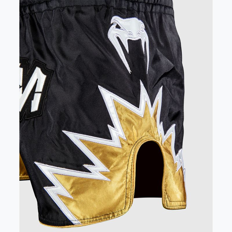 Pantaloni scurți de antrenament pentru bărbați Venum Inferno 2.0 Muay Thai black/gold 7
