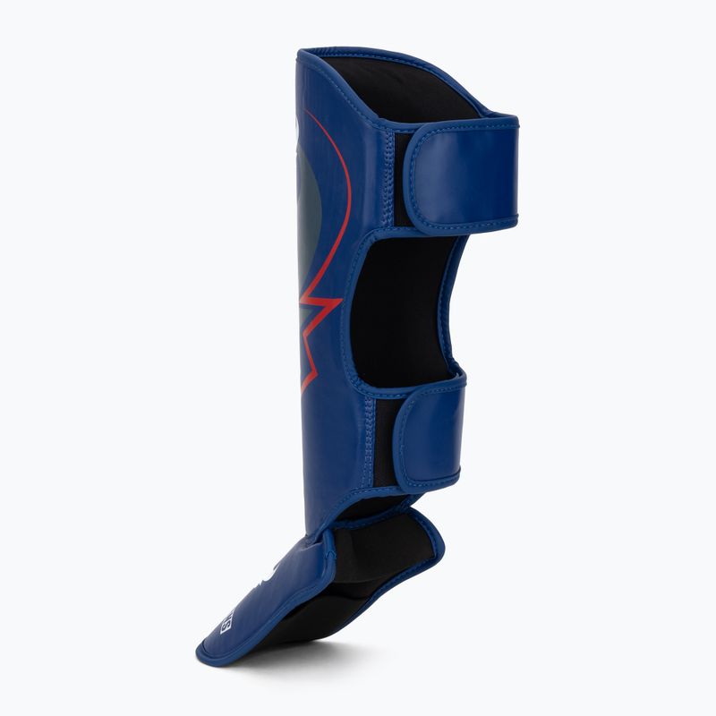 Protecții pentru tibie și picioare Venum Ringhorns Charger Shin navy blue/red 3