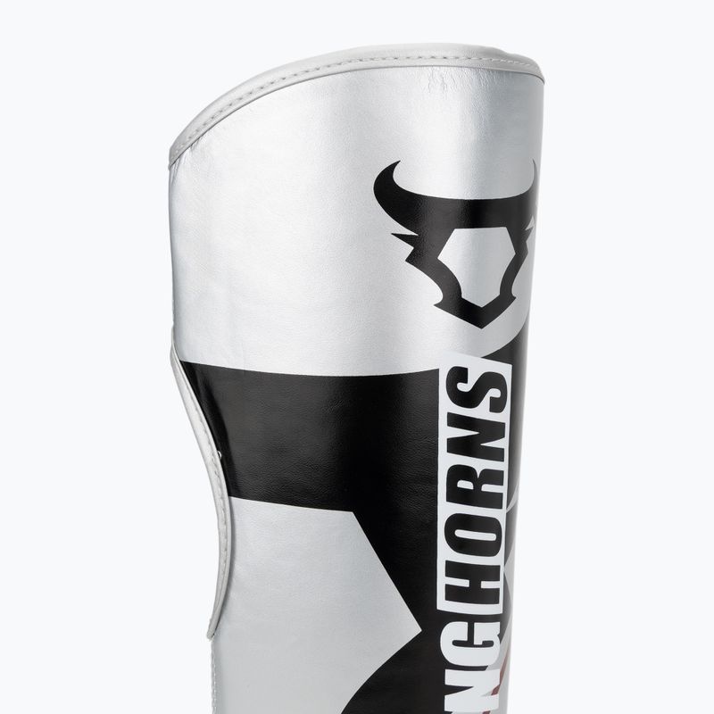 Protecții pentru tibie și picioare Venum Ringhorns Charger Shin silver/black 6