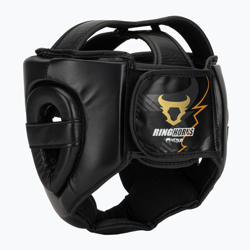 Cască de box Venum Ringhorns Charger Headgear black/gold 3