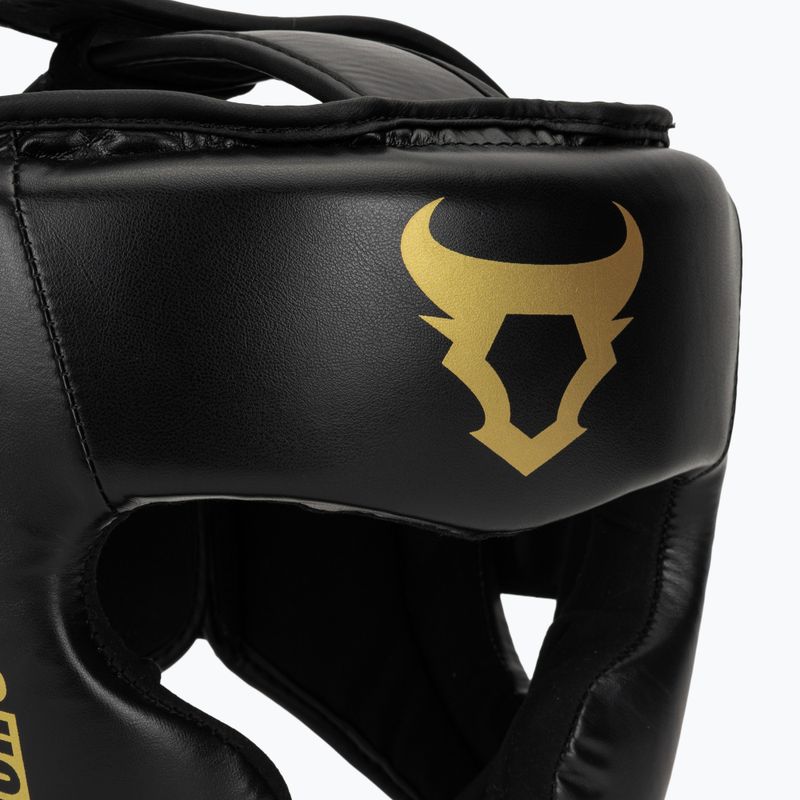 Cască de box Venum Ringhorns Charger Headgear black/gold 4