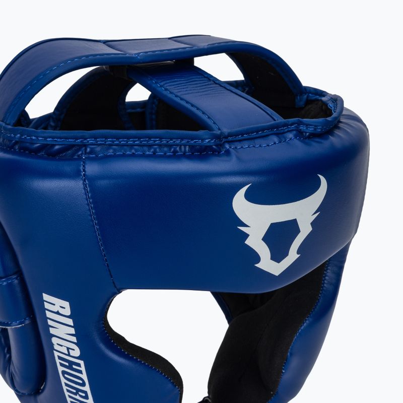 Cască de box Venum Ringhorns Charger Headgear navy blue/red 4