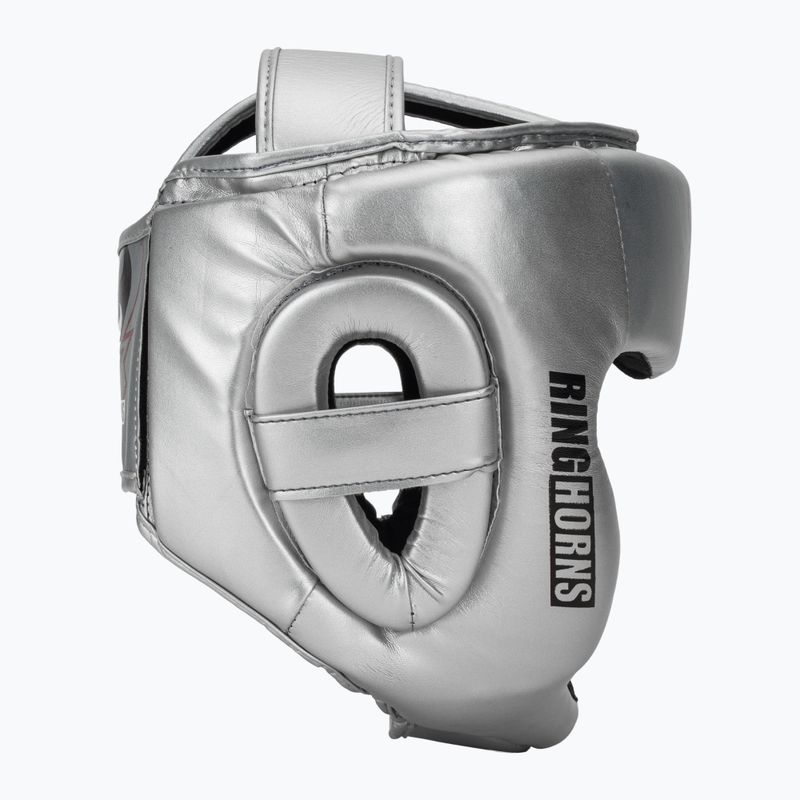 Cască de box Venum Ringhorns Charger Headgear silver/black 2