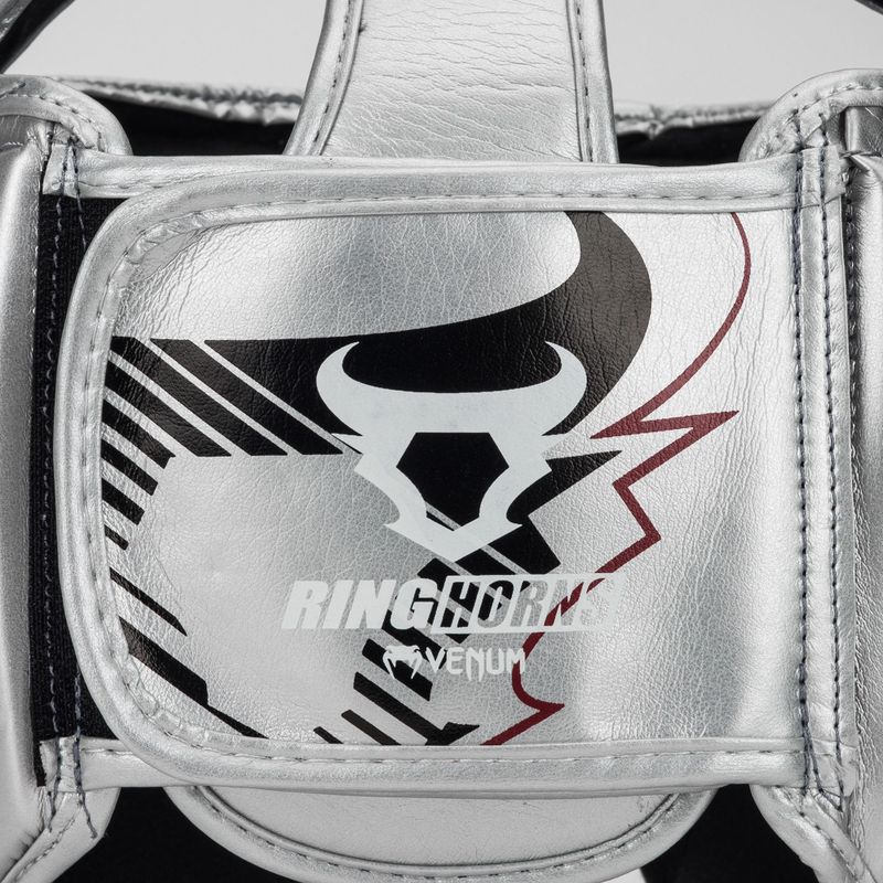 Cască de box Venum Ringhorns Charger Headgear silver/black 5