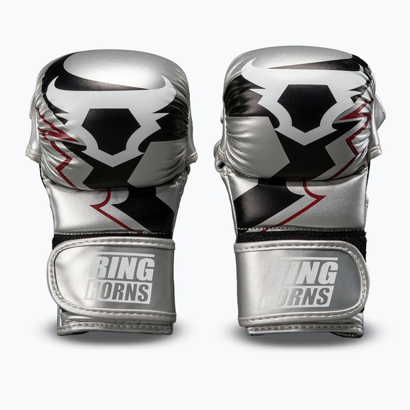 Mănuși de box Venum Ringhorns Charger Boxing silver/black 2