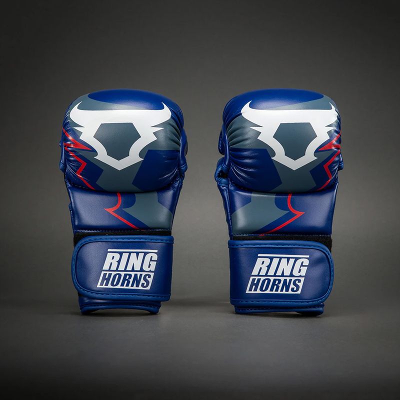 Mănuși de sparring Venum Ringhorns Charger navy blue/red 2