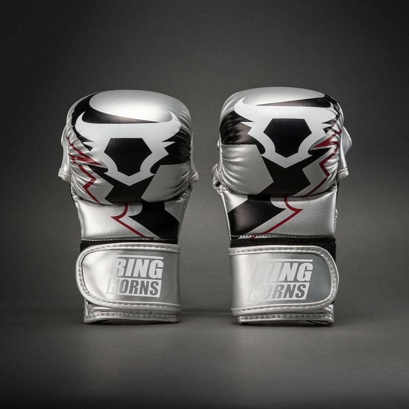 Mănuși de sparring Venum Ringhorns Charger silver/black 2