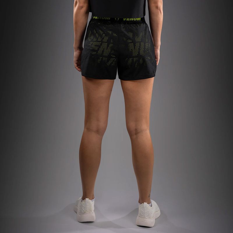 Pantaloni scurți de antrenament pentru femei Venum Lazer black/yellow 3