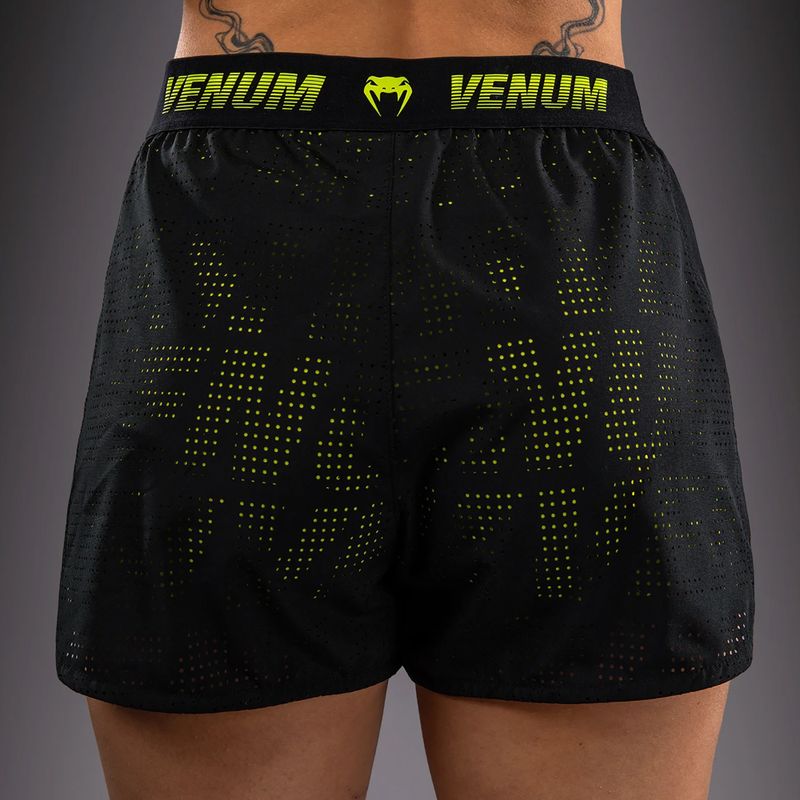 Pantaloni scurți de antrenament pentru femei Venum Lazer black/yellow 6