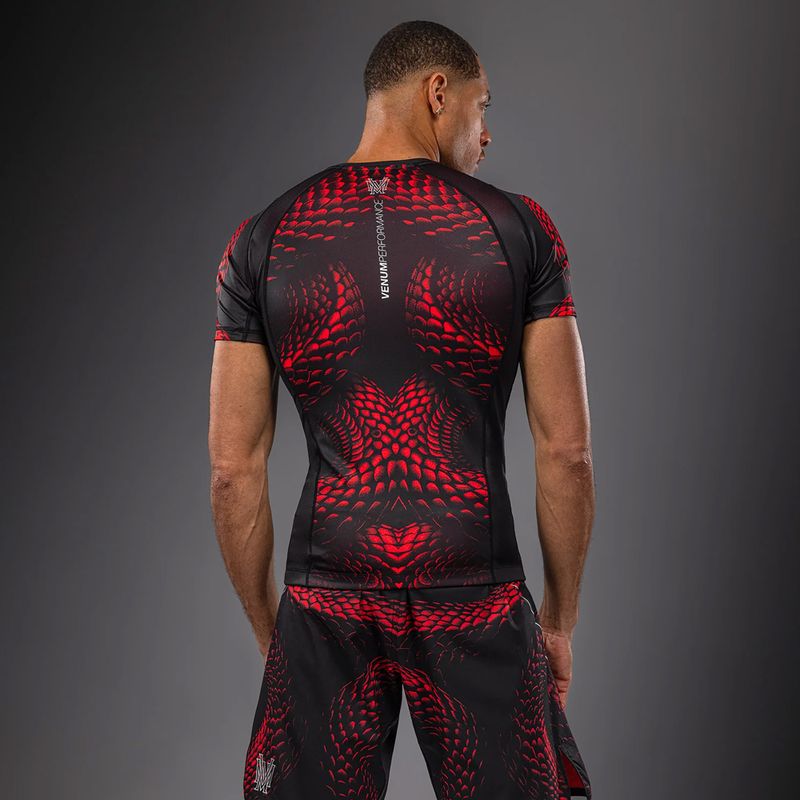 Rashguard pentru bărbați Venum Matupa Short Sleeve black/red/silver 2