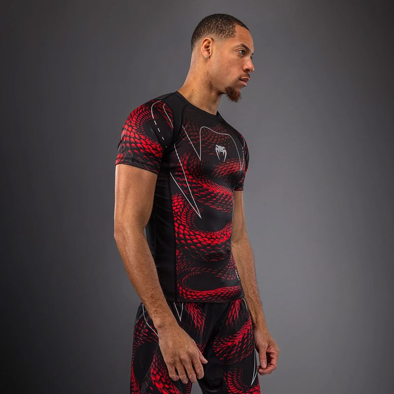 Rashguard pentru bărbați Venum Matupa Short Sleeve black/red/silver 3