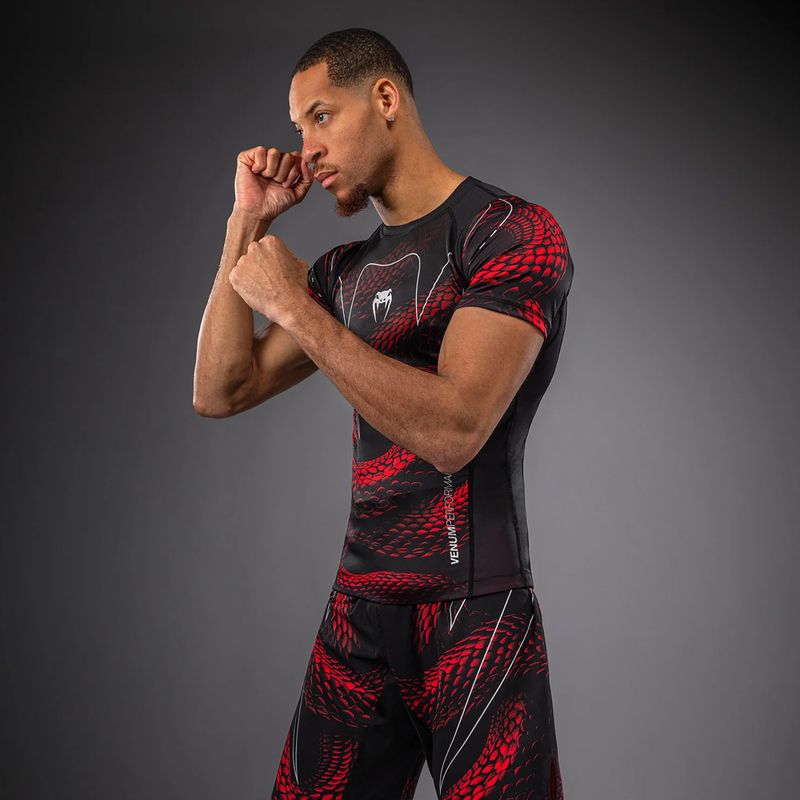 Rashguard pentru bărbați Venum Matupa Short Sleeve black/red/silver 4
