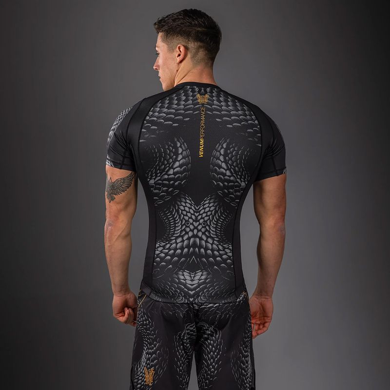 Rashguard pentru bărbați Venum Matupa Short Sleeve black/grey/gold 2