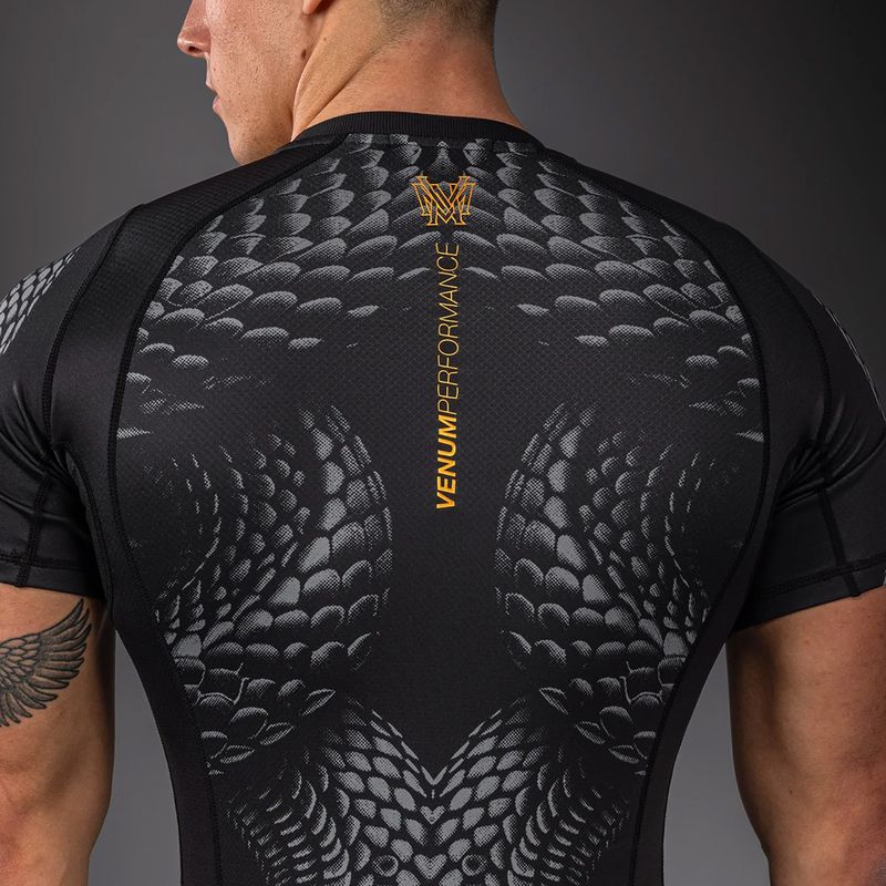 Rashguard pentru bărbați Venum Matupa Short Sleeve black/grey/gold 6
