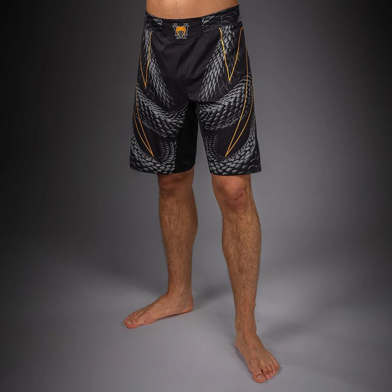 Pantaloni scurți de antrenament pentru bărbați Venum Matupa Fightshorts black/grey/gold 5