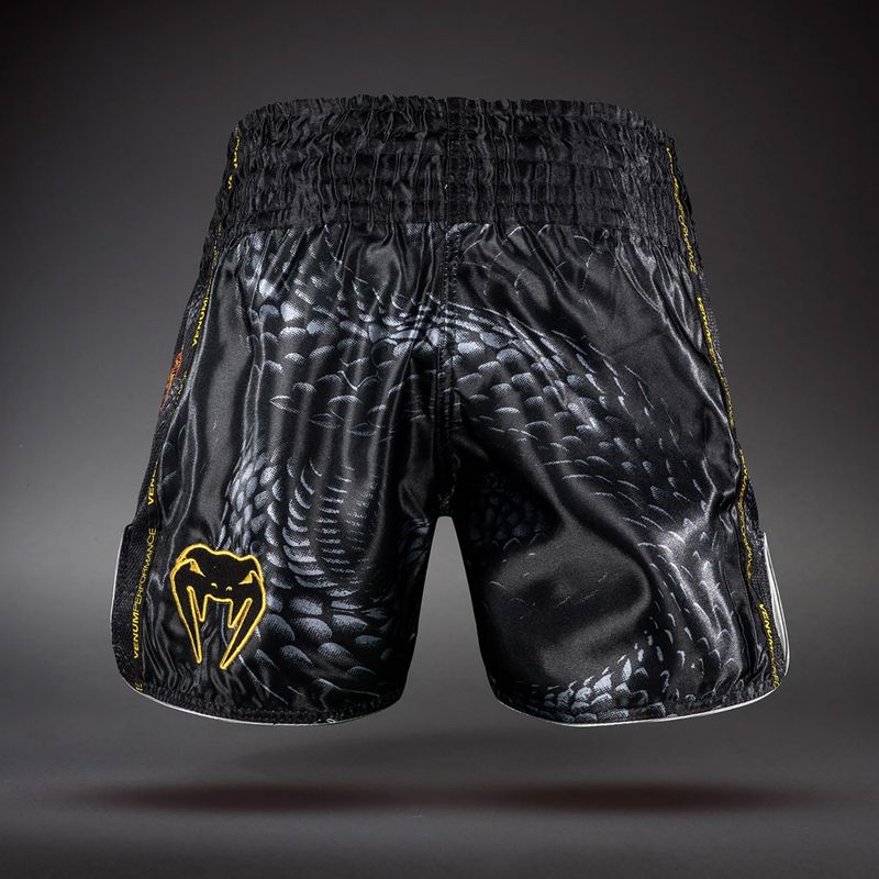 Pantaloni scurți de antrenament pentru bărbați Venum Matupa Muay Thai black/grey/gold 2