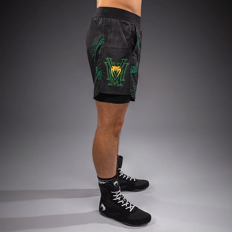 Pantaloni scurți de antrenament pentru bărbați Venum Matupa Training black/green/gold 3