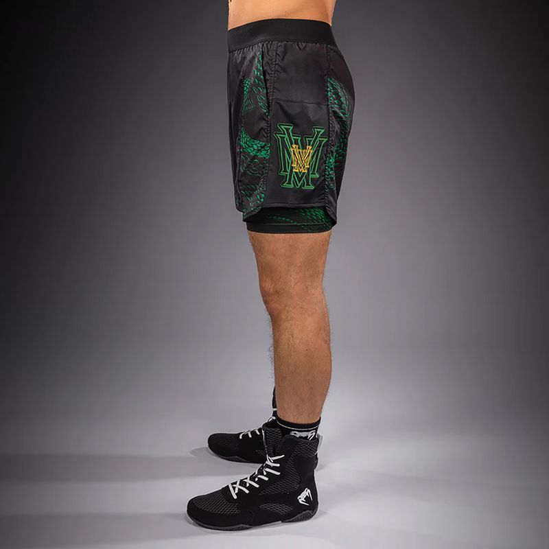 Pantaloni scurți de antrenament pentru bărbați Venum Matupa Training black/green/gold 4