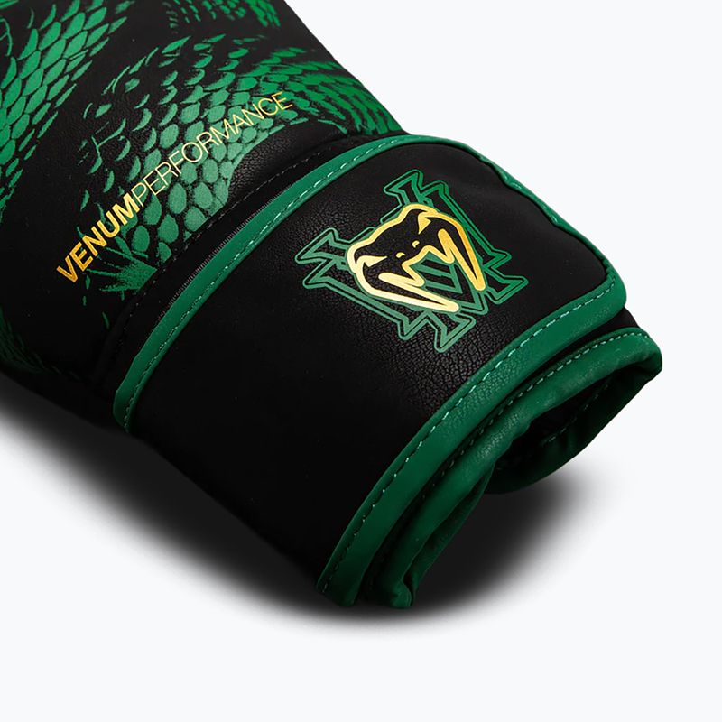 Mănuși de box Venum Matupa Boxing black/green/gold 4