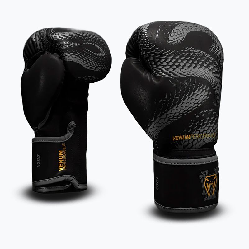 Mănuși de box Venum Matupa Boxing black/grey/gold 2