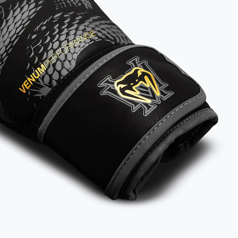 Mănuși de box Venum Matupa Boxing black/grey/gold 4