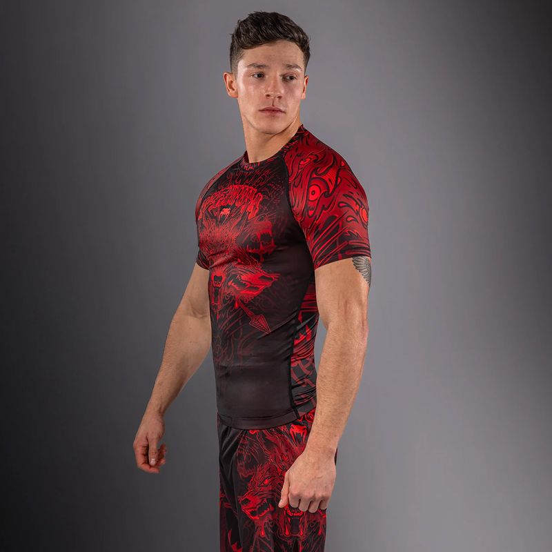 Rashguard pentru bărbați Venum Wolf Atak black/red 3