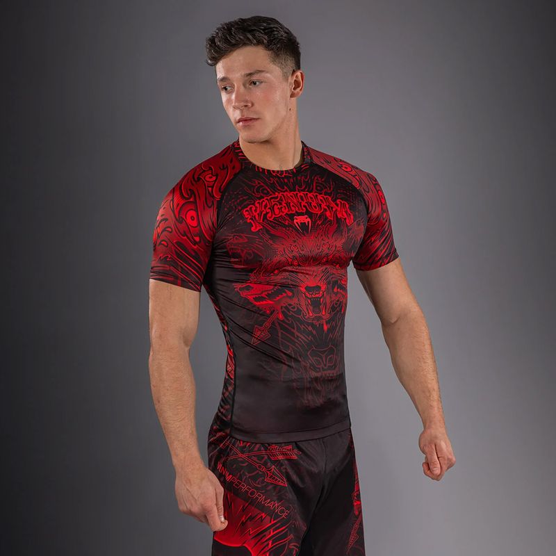 Rashguard pentru bărbați Venum Wolf Atak black/red 4