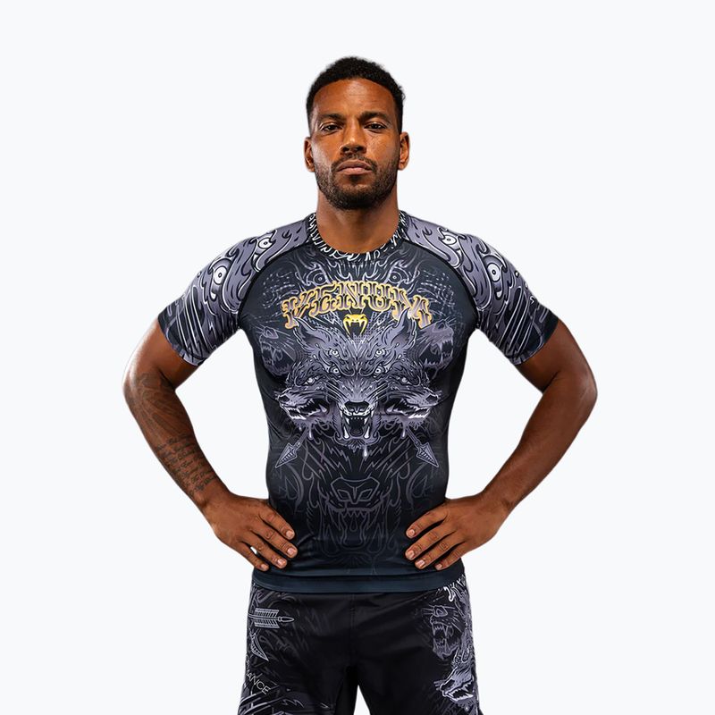 Rashguard pentru bărbați Venum Wolf Atak black/grey