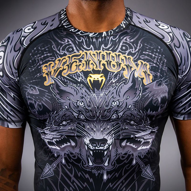 Rashguard pentru bărbați Venum Wolf Atak black/grey 4
