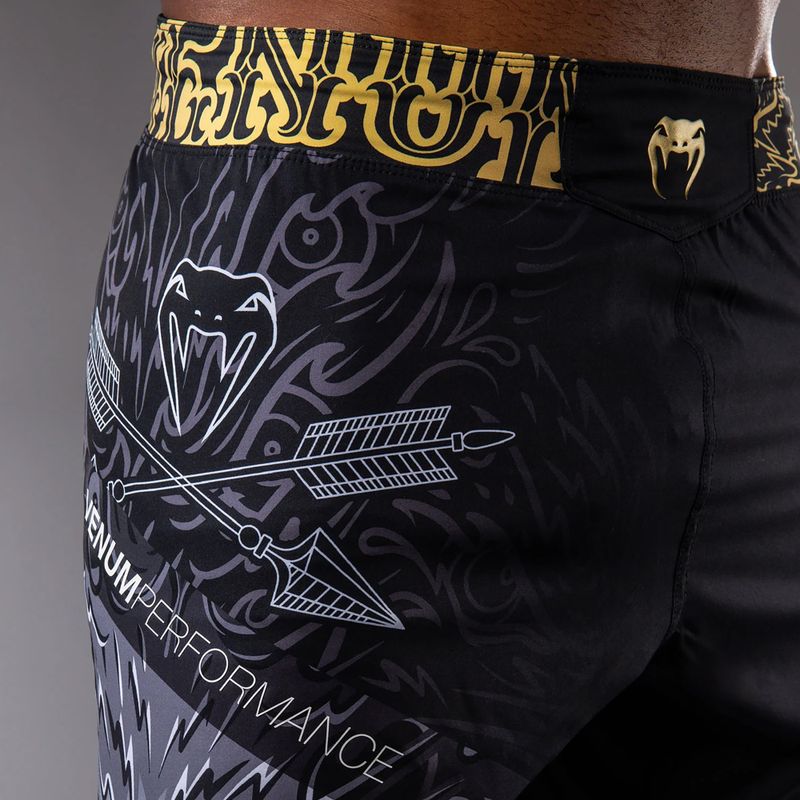 Pantaloni scurți de antrenament pentru bărbați Venum Wolf Atak Fightshorts black/grey 6