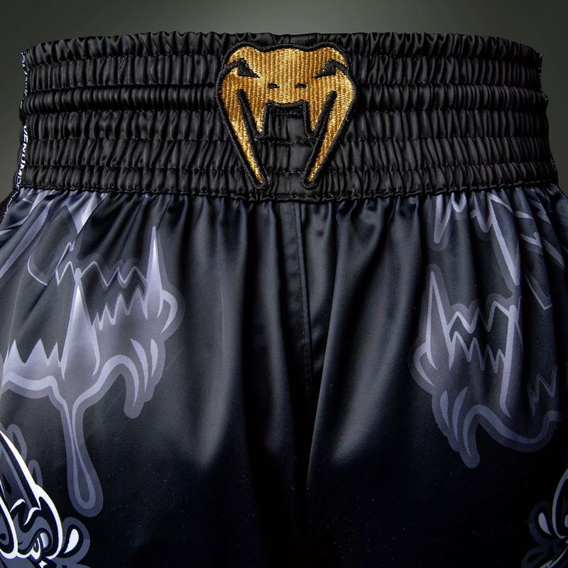 Pantaloni scurți de antrenament pentru bărbați Venum Wolf Attack Muay Thai Shorts black/grey 6