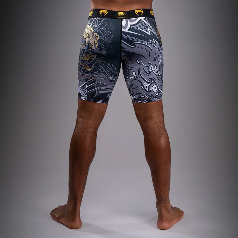 Pantaloni scurți de antrenament pentru bărbați Venum Wolf Attack Vale Tudo Shorts black/grey 3