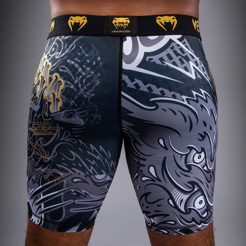 Pantaloni scurți de antrenament pentru bărbați Venum Wolf Attack Vale Tudo Shorts black/grey 6