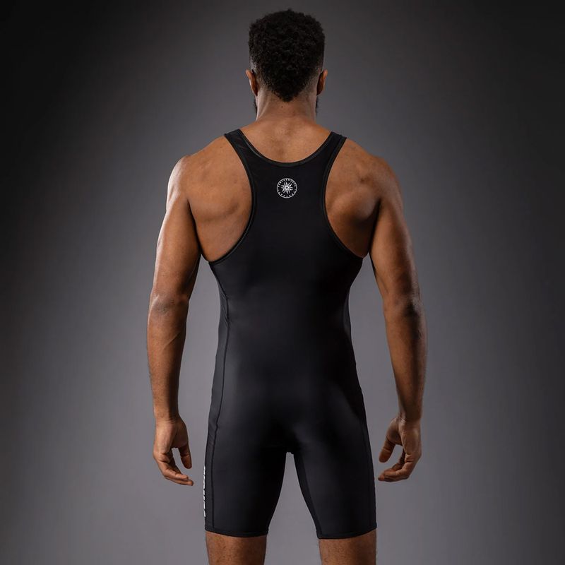 Combinezon pentru bărbați Venum Challenger Wrestling Singlet black 2
