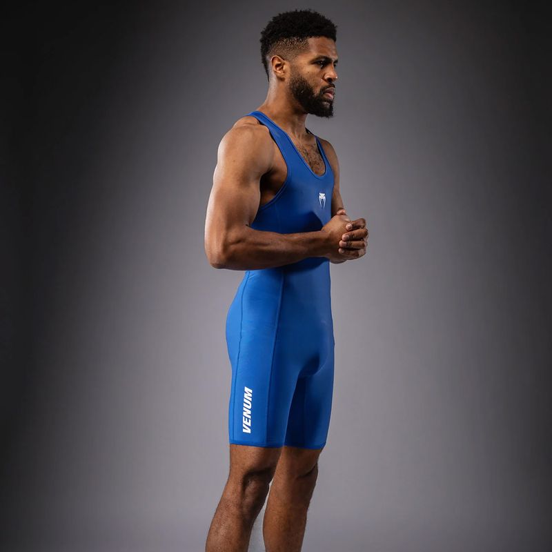Combinezon pentru bărbați Venum Challenger Wrestling Singlet blue 4