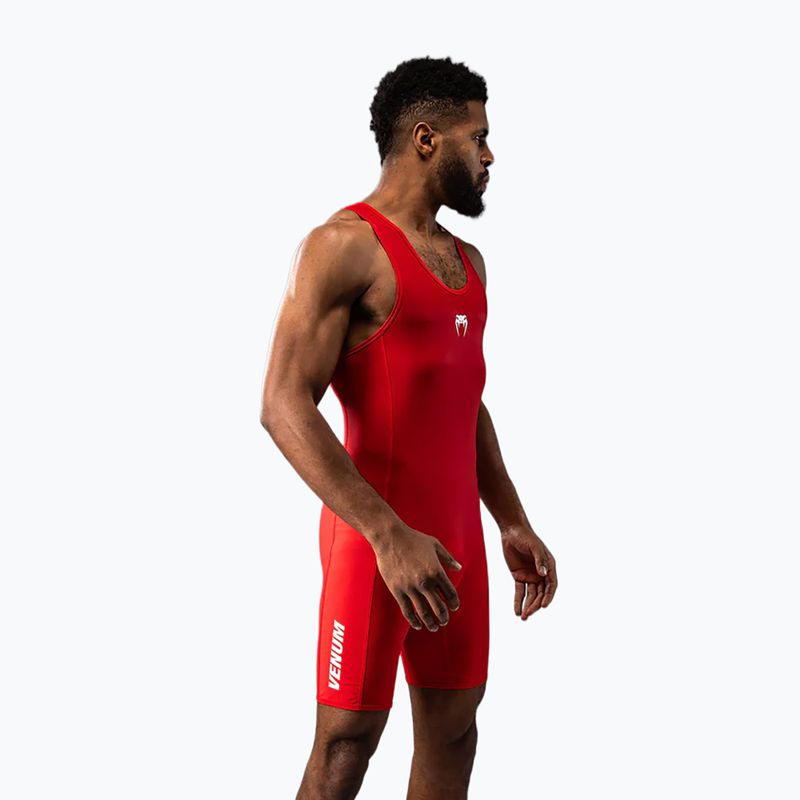Combinezon pentru bărbați Venum Challenger Wrestling Singlet red 4