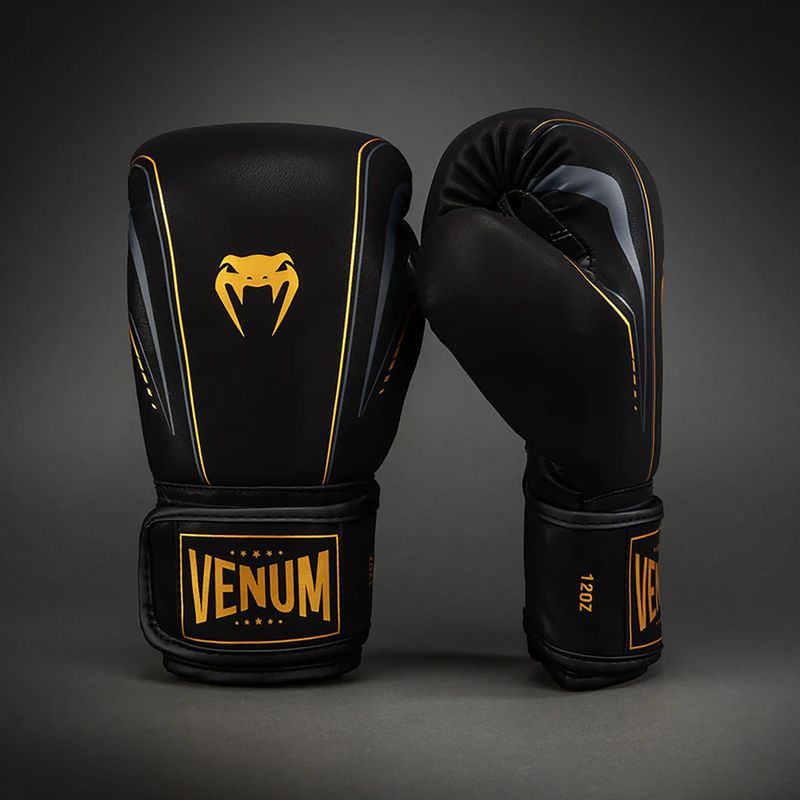 Mănuși de box Venum Streamline Boxing black/gold 2