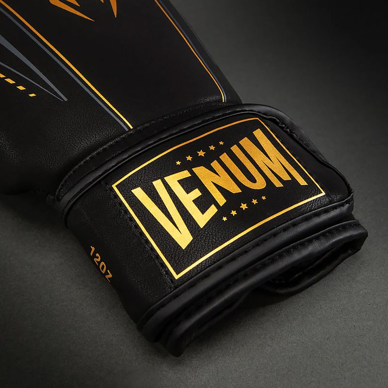Mănuși de box Venum Streamline Boxing black/gold 3