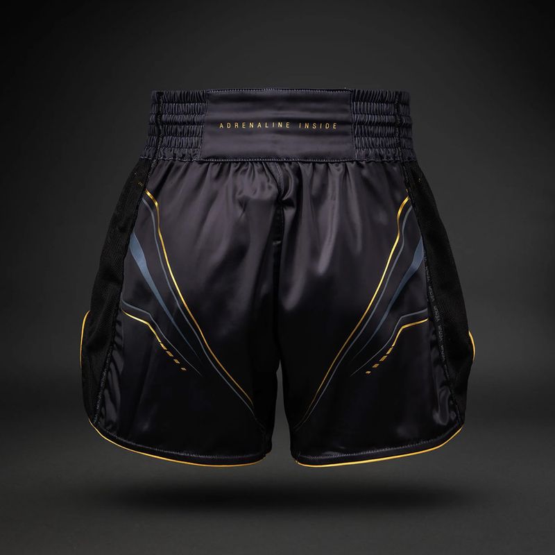 Pantaloni scurți de antrenament pentru bărbați Venum Streamline Muay Thai black/gold 2